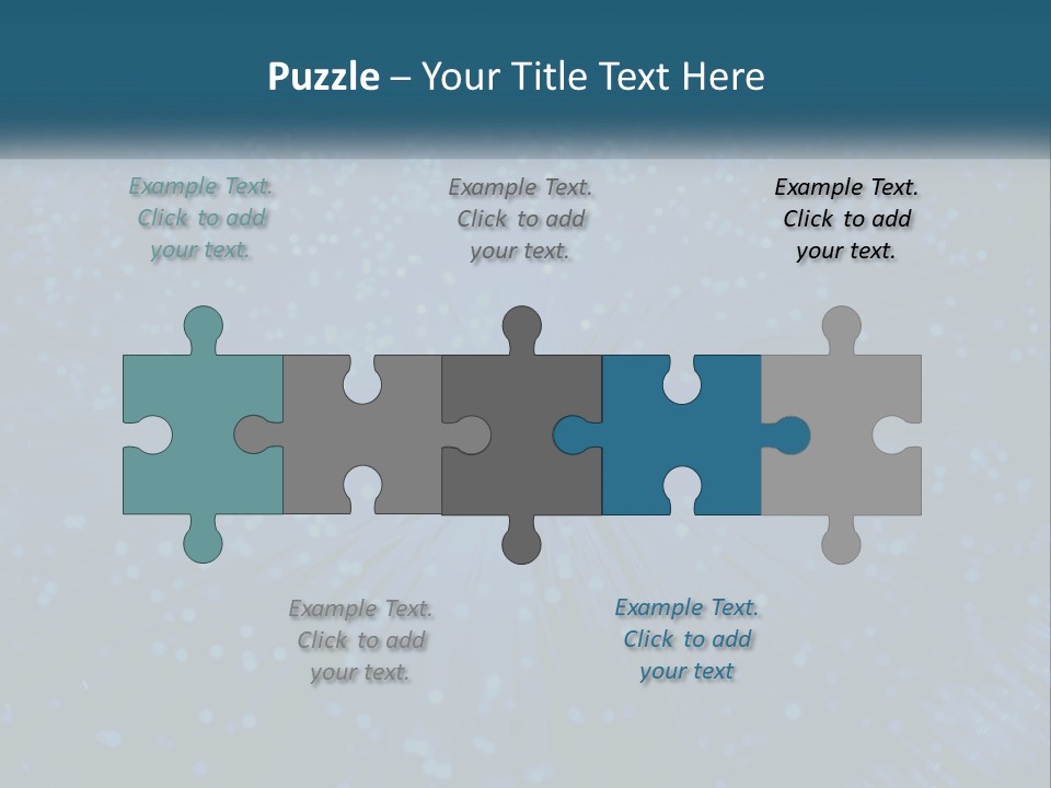 Space Blue Background PowerPoint Template