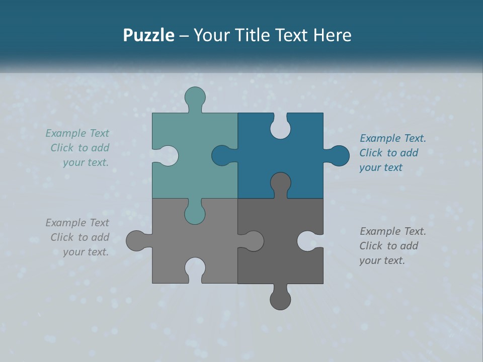 Space Blue Background PowerPoint Template