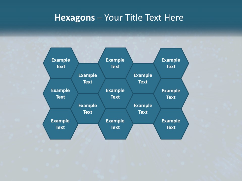 Space Blue Background PowerPoint Template