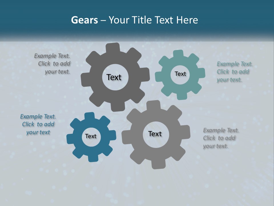 Space Blue Background PowerPoint Template