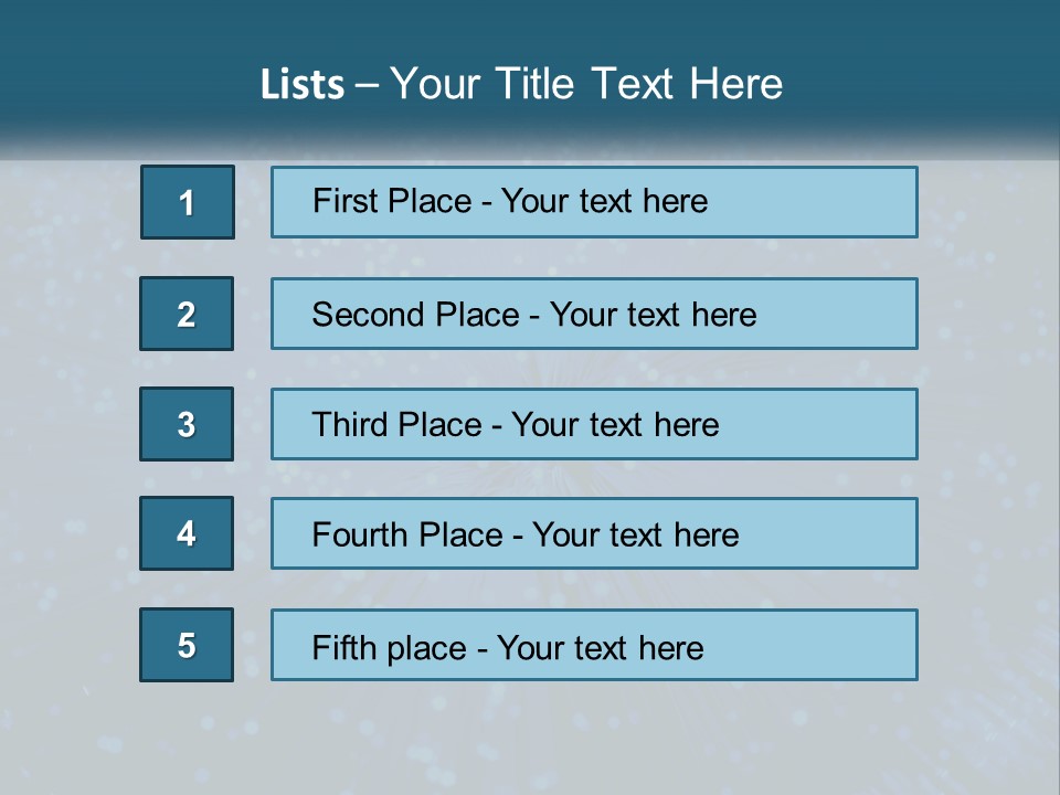 Space Blue Background PowerPoint Template