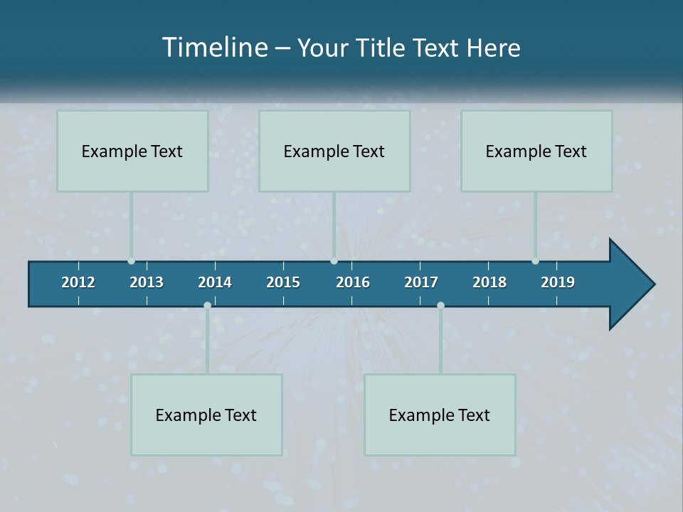 Space Blue Background PowerPoint Template