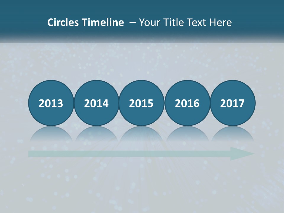 Space Blue Background PowerPoint Template