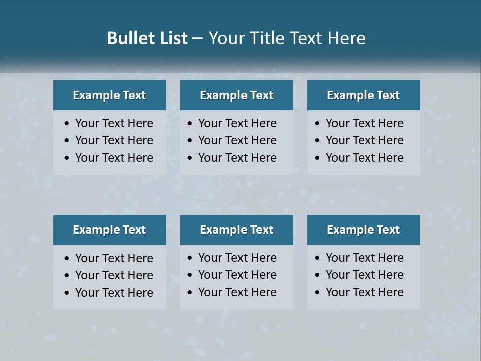 Space Blue Background PowerPoint Template