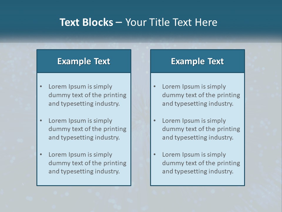Space Blue Background PowerPoint Template