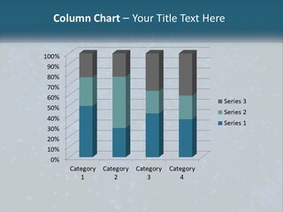 Space Blue Background PowerPoint Template