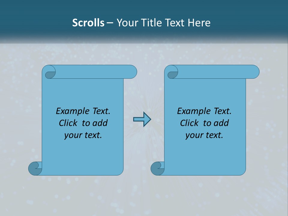Space Blue Background PowerPoint Template
