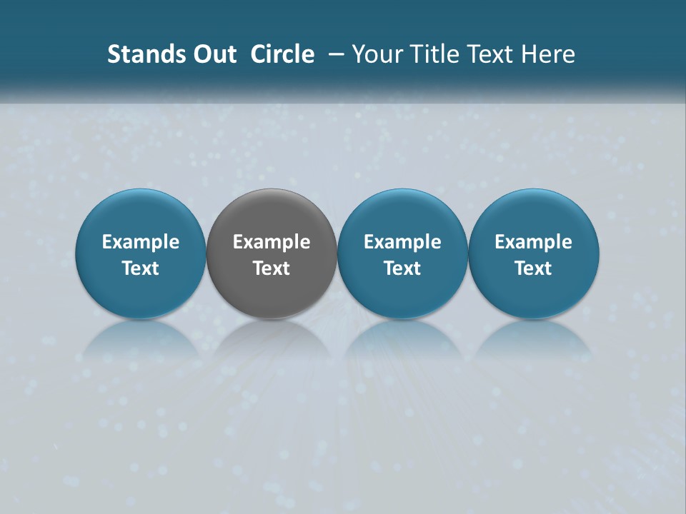 Space Blue Background PowerPoint Template