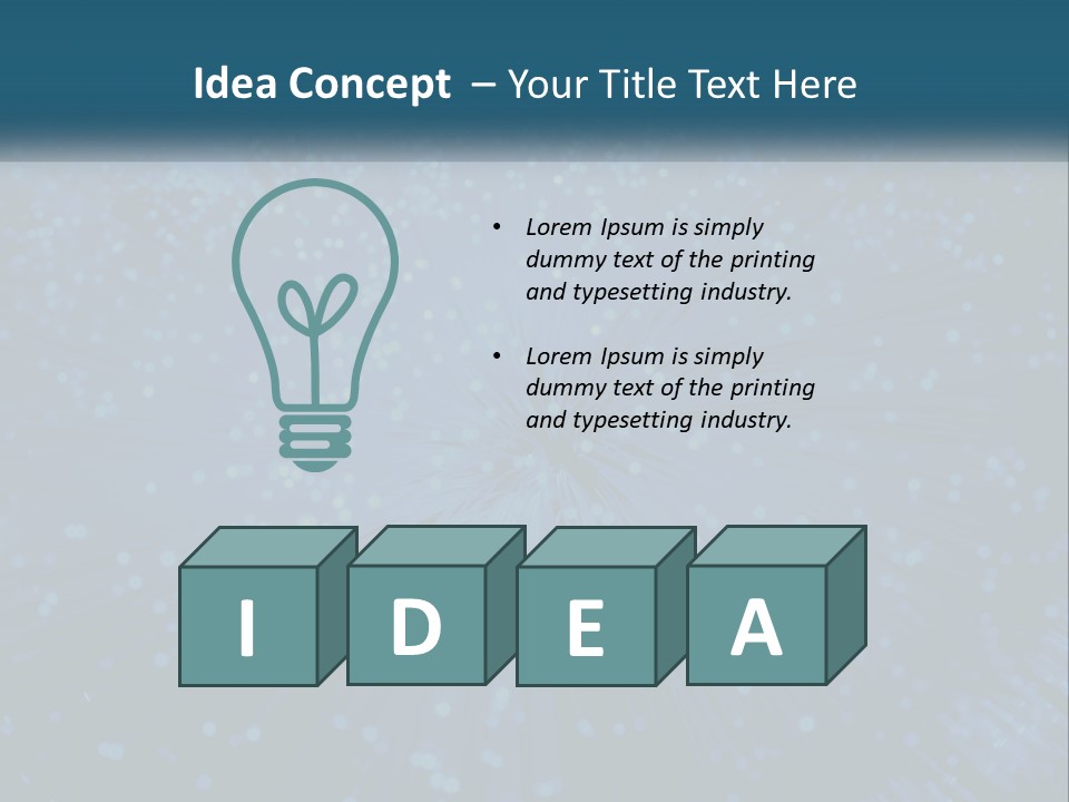 Space Blue Background PowerPoint Template