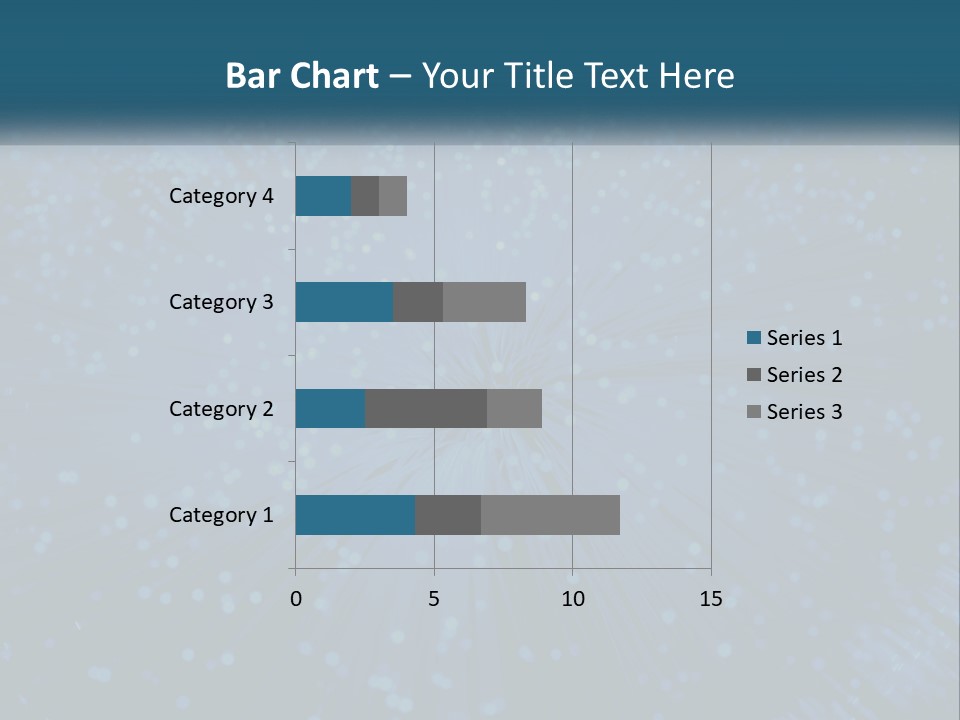 Space Blue Background PowerPoint Template