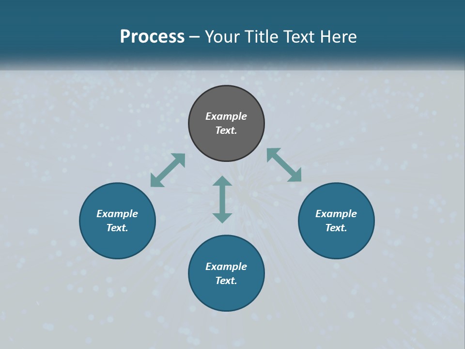 Space Blue Background PowerPoint Template