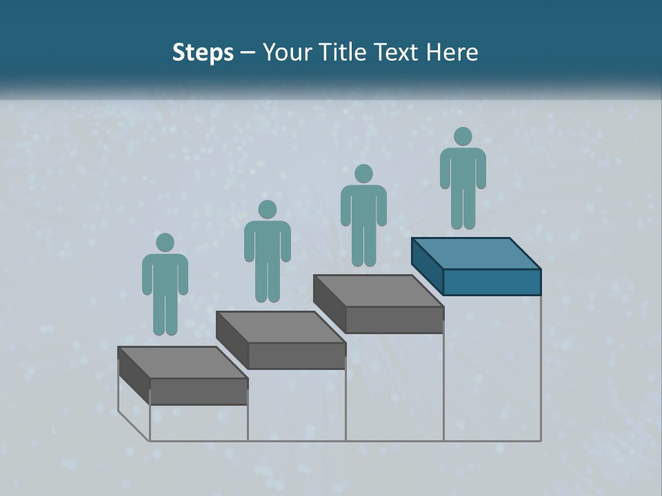 Space Blue Background PowerPoint Template