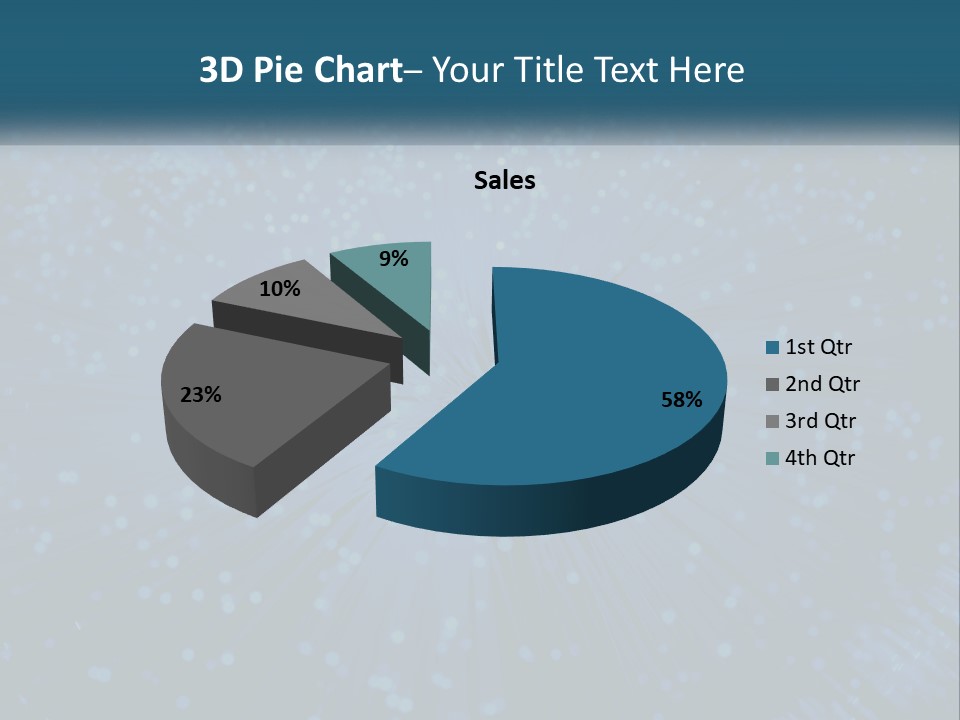 Space Blue Background PowerPoint Template