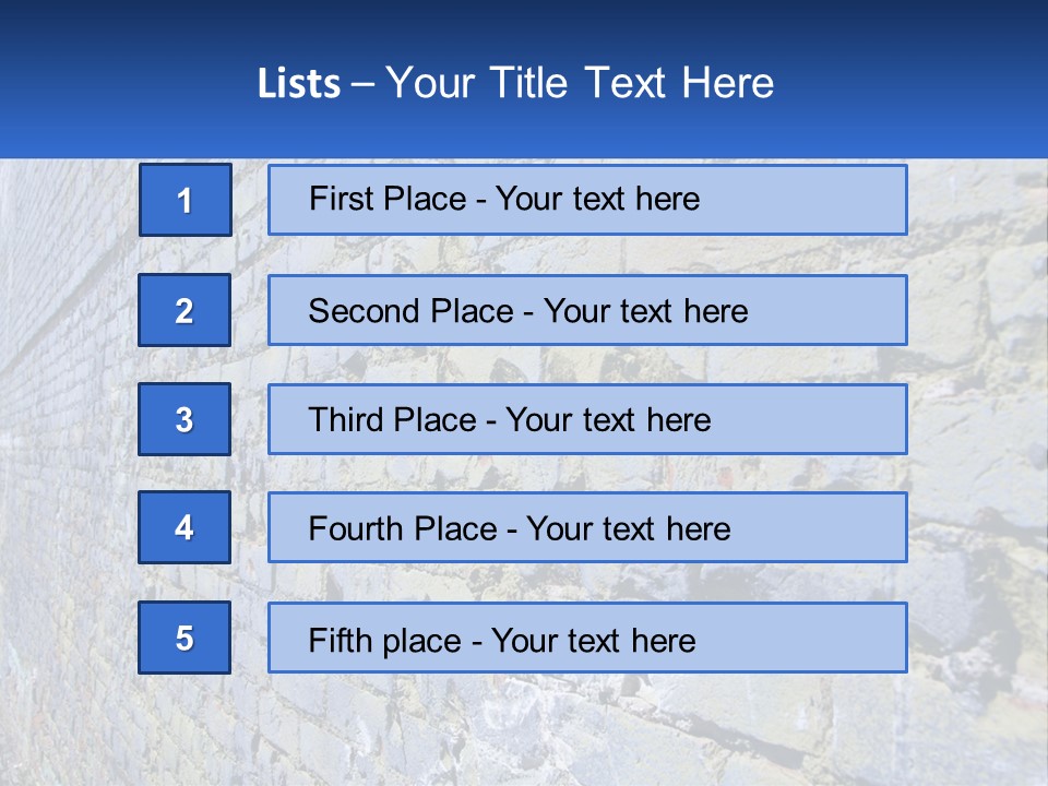 Plaster Wall Corners PowerPoint Template