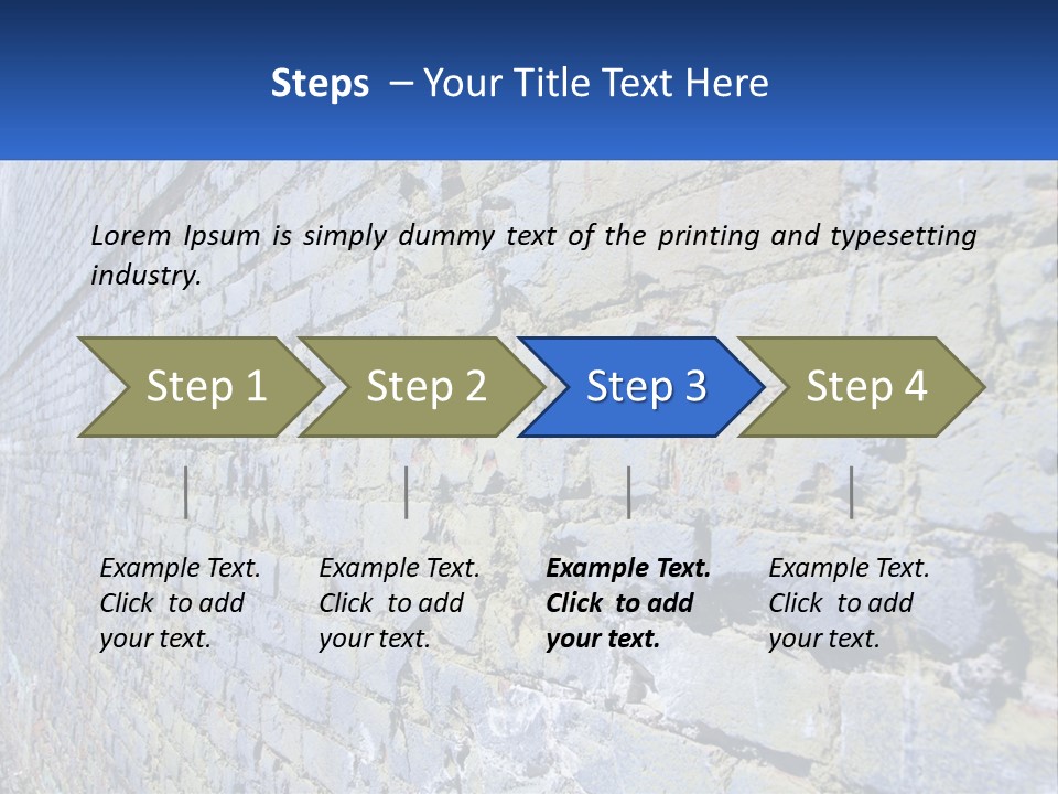 Plaster Wall Corners PowerPoint Template