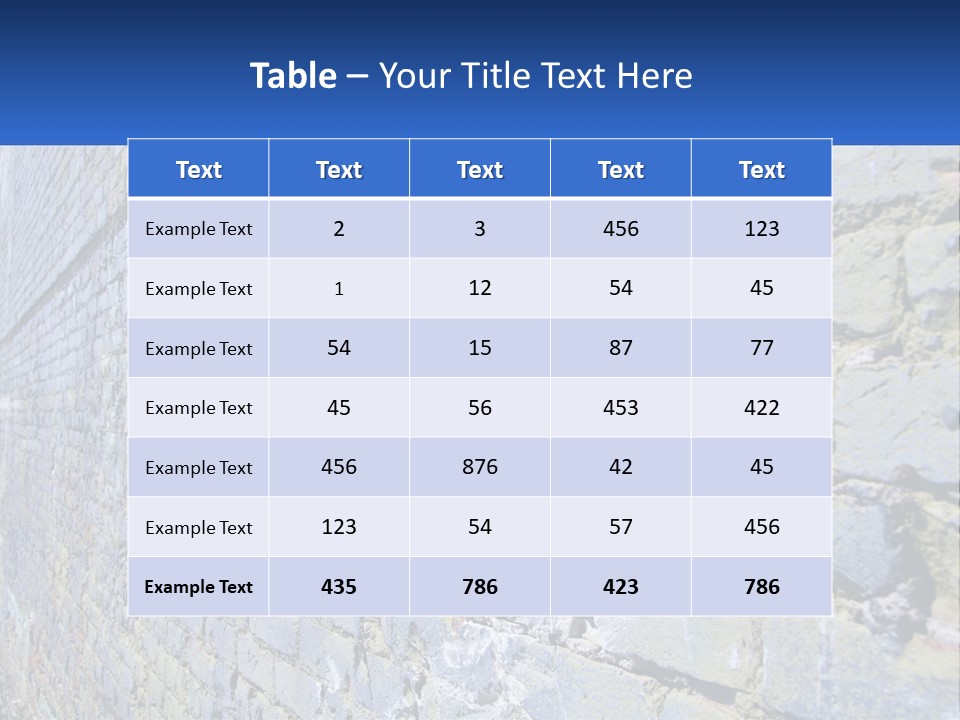 Plaster Wall Corners PowerPoint Template