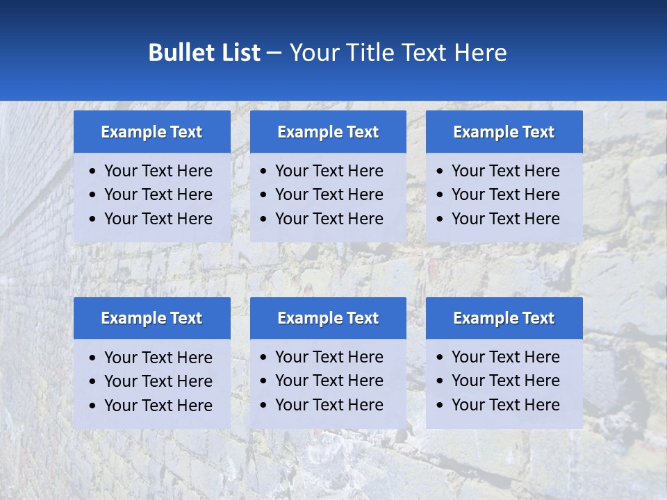 Plaster Wall Corners PowerPoint Template