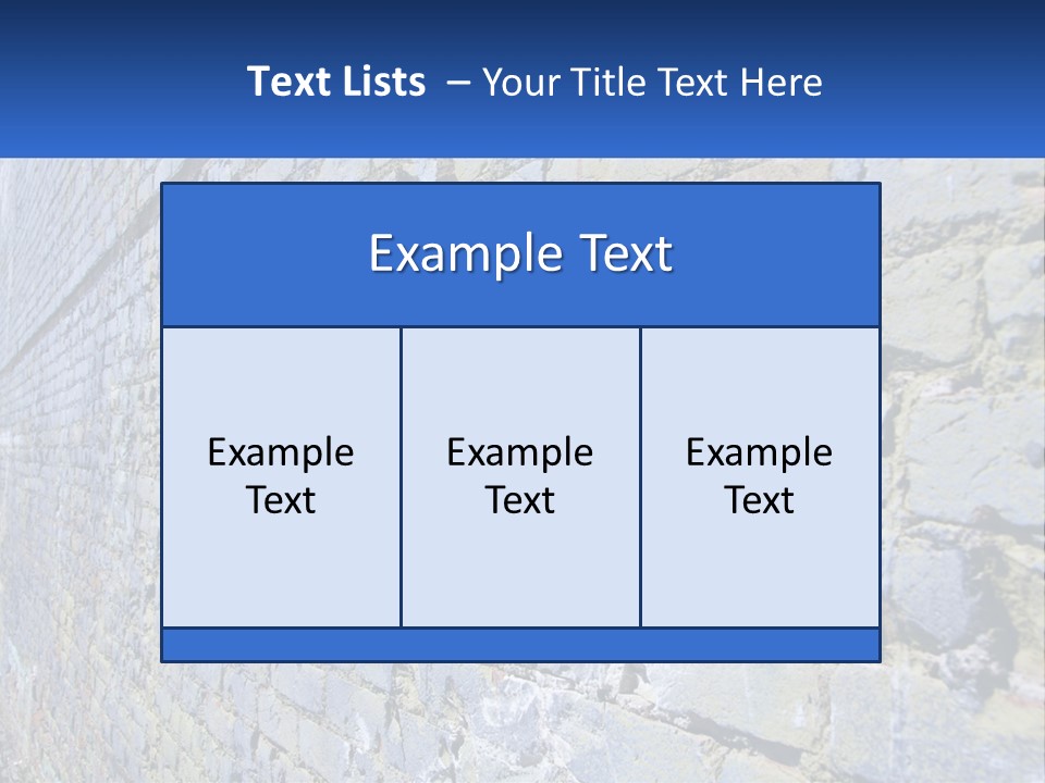 Plaster Wall Corners PowerPoint Template
