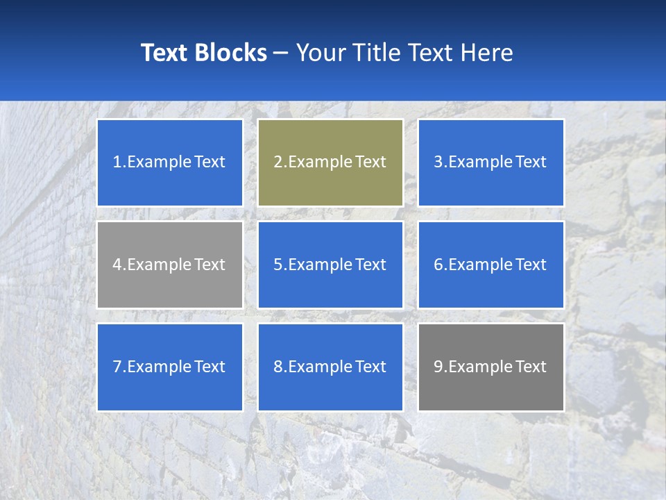 Plaster Wall Corners PowerPoint Template