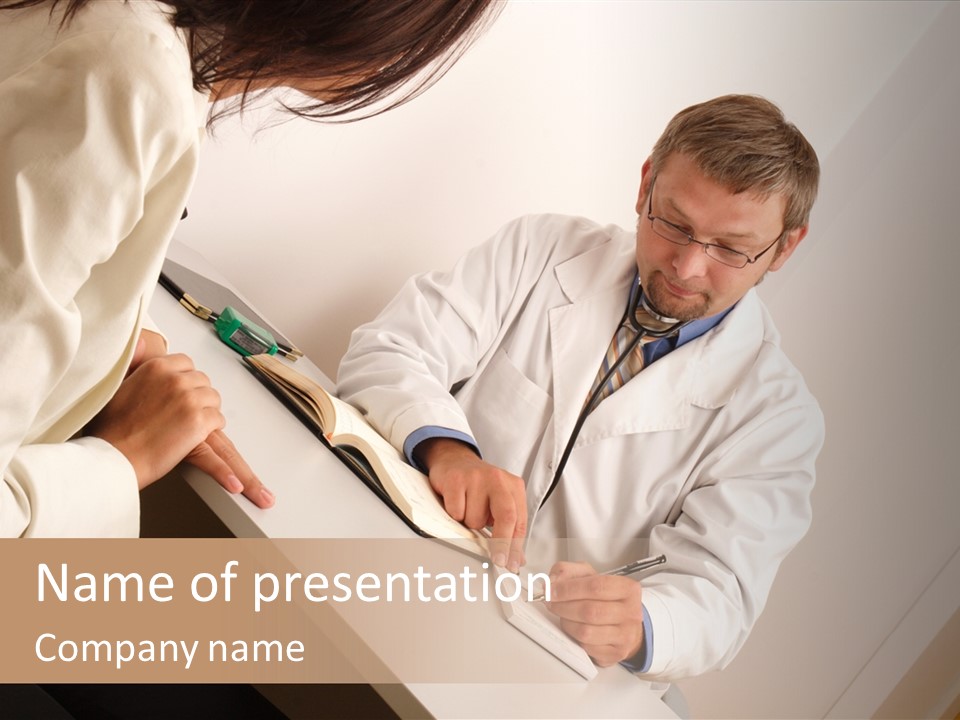 Examine Consultation Pain PowerPoint Template