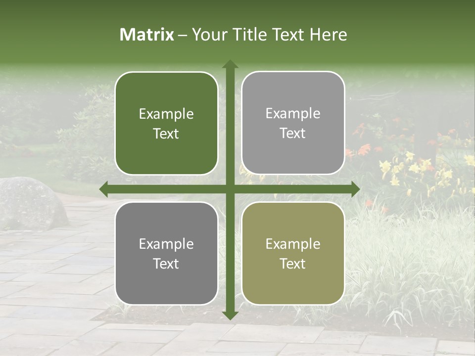 Garden Parkland Grass PowerPoint Template