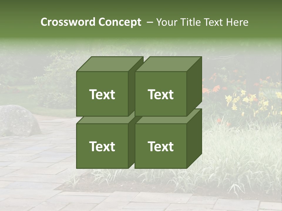 Garden Parkland Grass PowerPoint Template