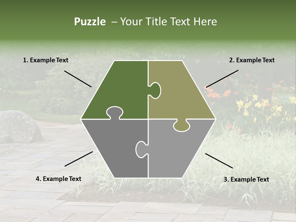 Garden Parkland Grass PowerPoint Template