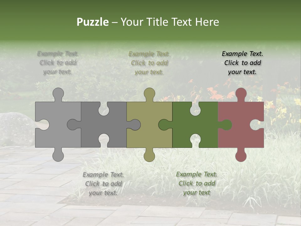 Garden Parkland Grass PowerPoint Template