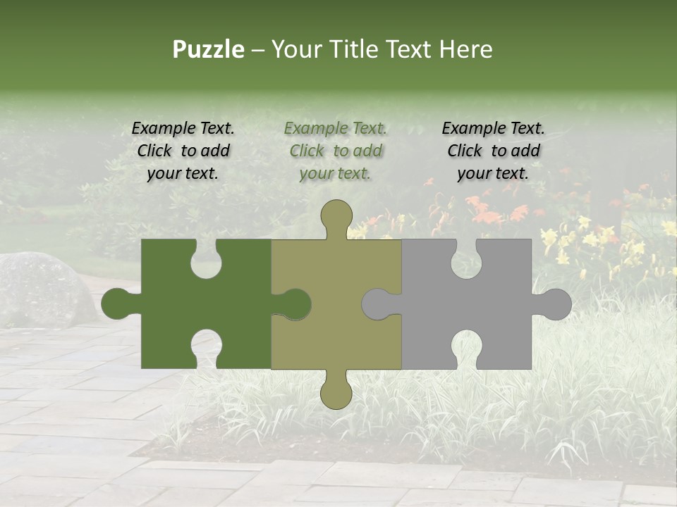 Garden Parkland Grass PowerPoint Template