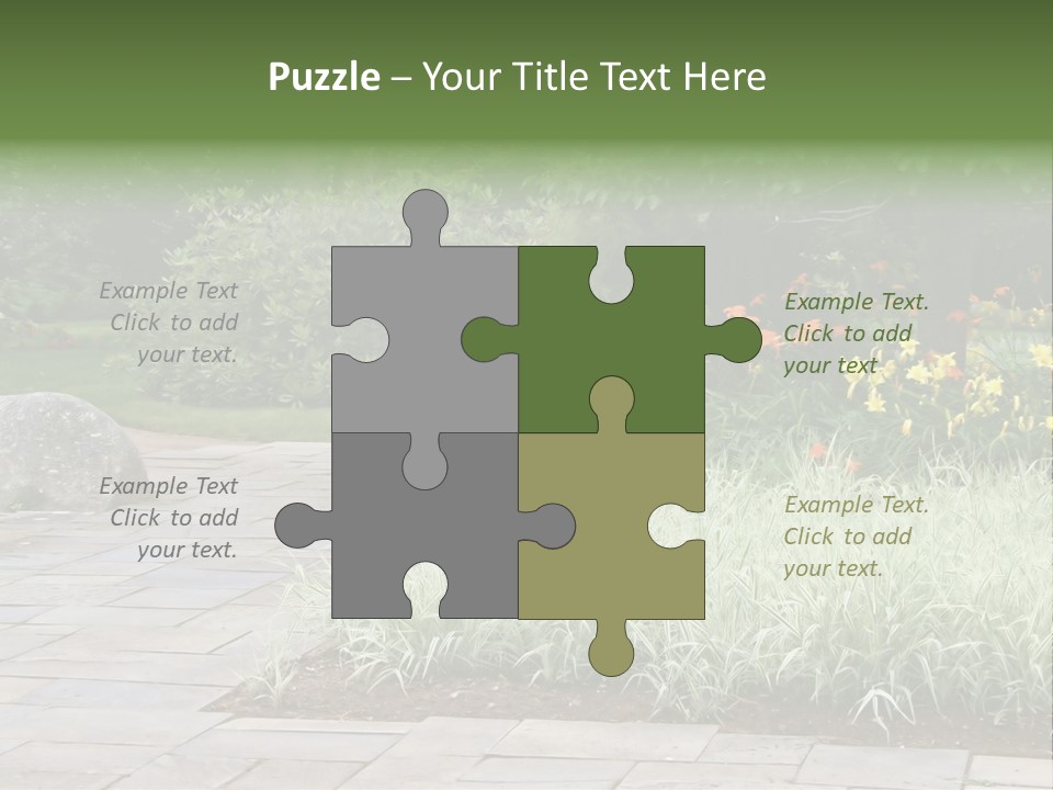 Garden Parkland Grass PowerPoint Template