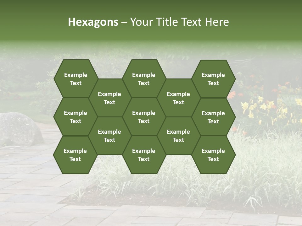 Garden Parkland Grass PowerPoint Template