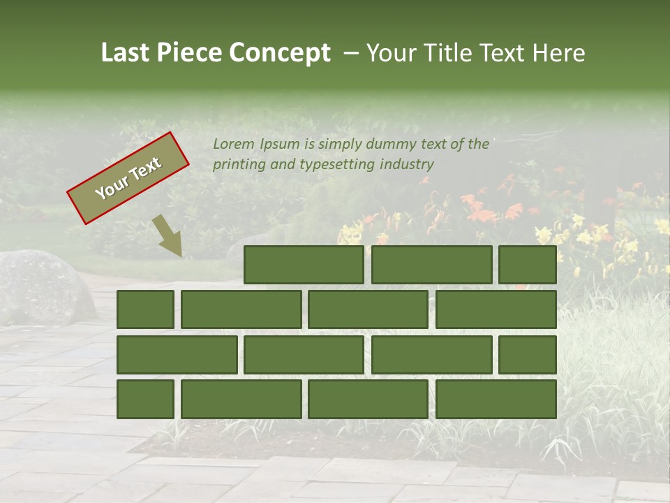 Garden Parkland Grass PowerPoint Template