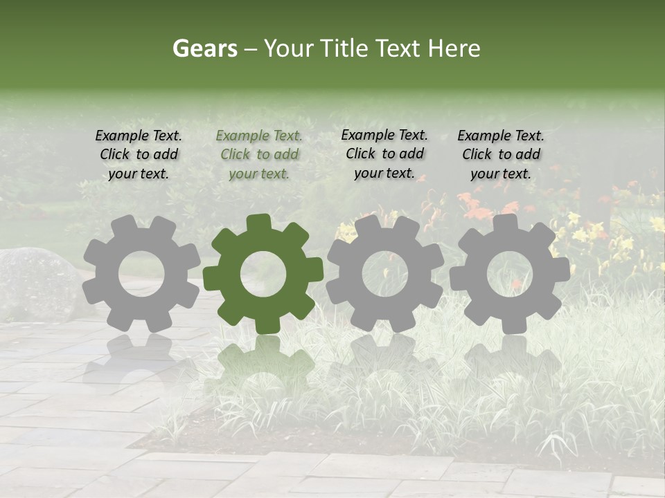 Garden Parkland Grass PowerPoint Template