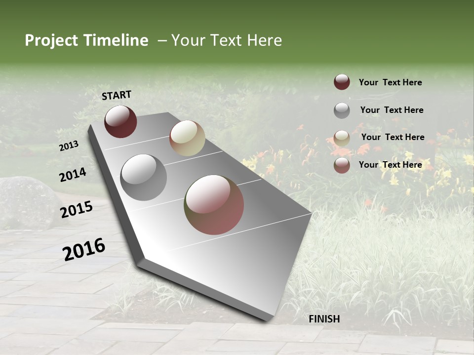 Garden Parkland Grass PowerPoint Template