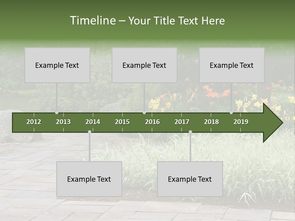 Garden Parkland Grass PowerPoint Template