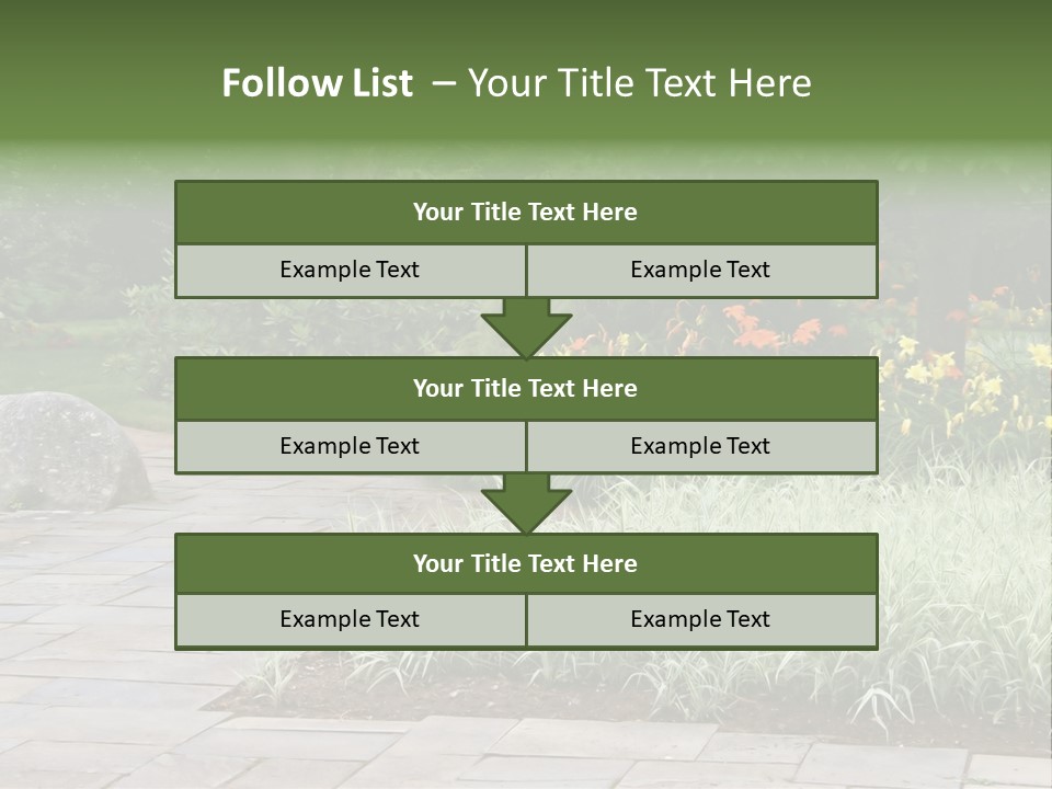 Garden Parkland Grass PowerPoint Template