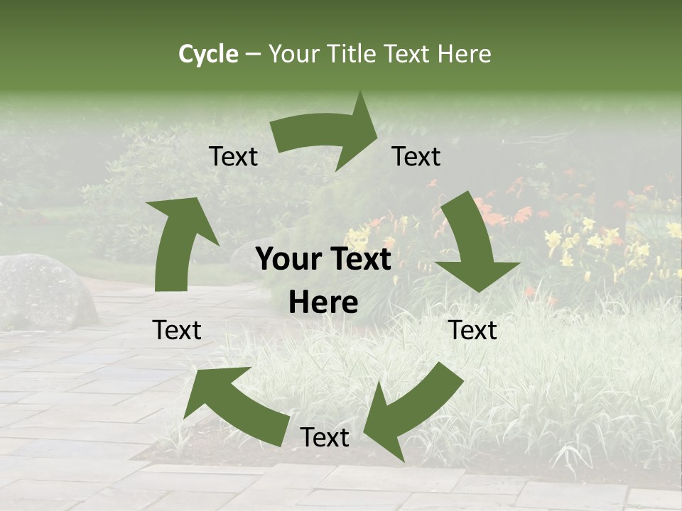 Garden Parkland Grass PowerPoint Template