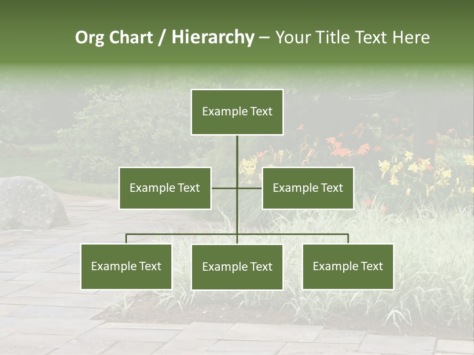 Garden Parkland Grass PowerPoint Template