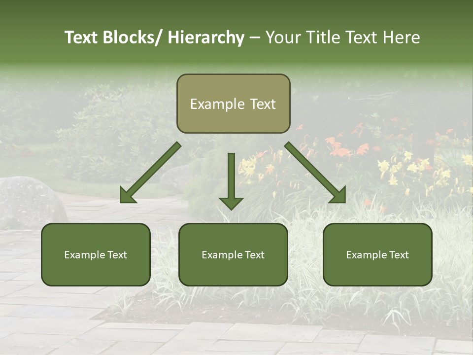 Garden Parkland Grass PowerPoint Template