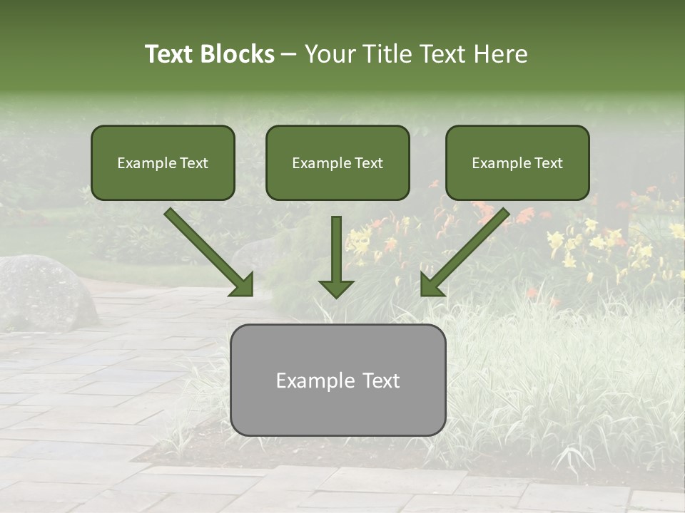Garden Parkland Grass PowerPoint Template