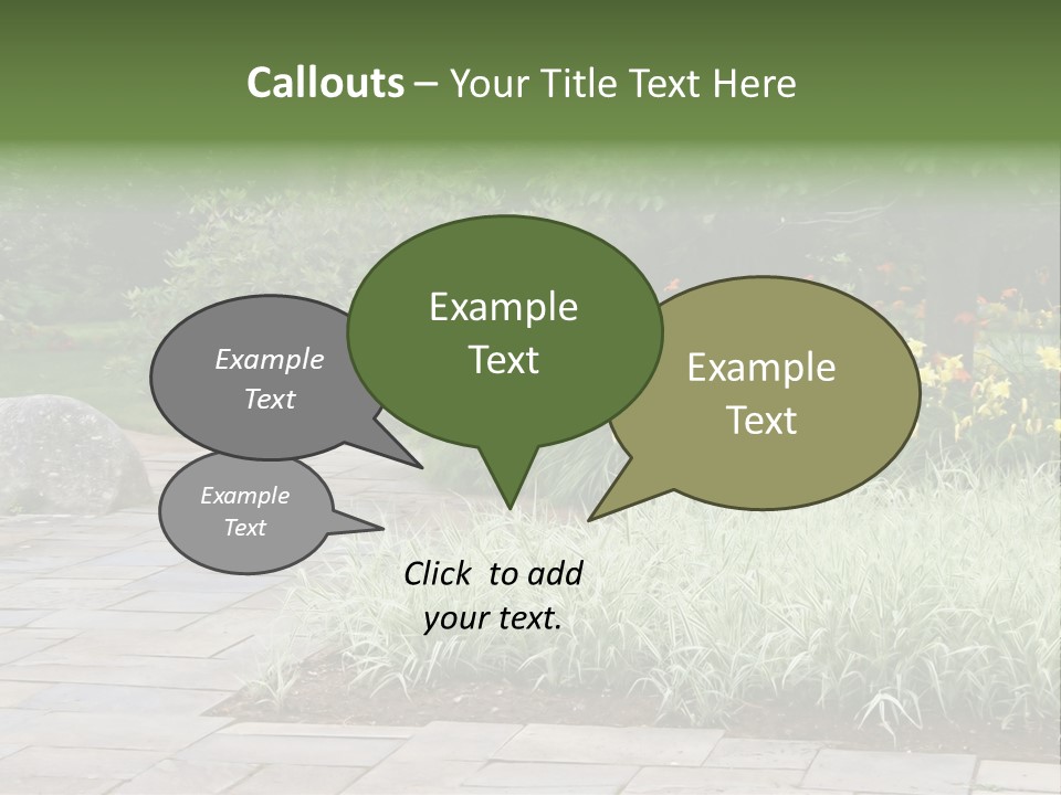 Garden Parkland Grass PowerPoint Template