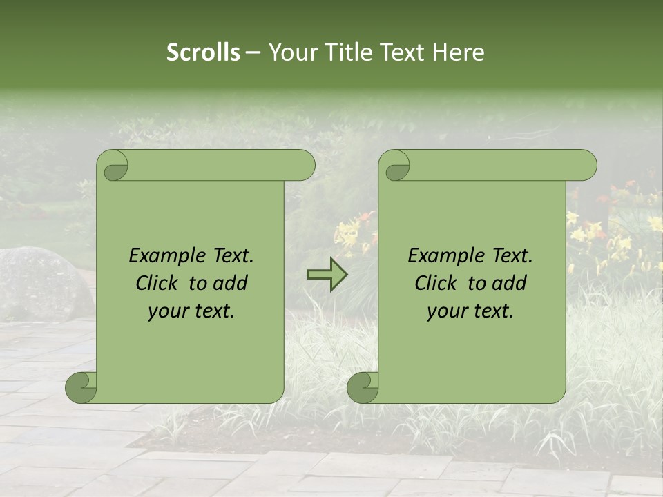 Garden Parkland Grass PowerPoint Template