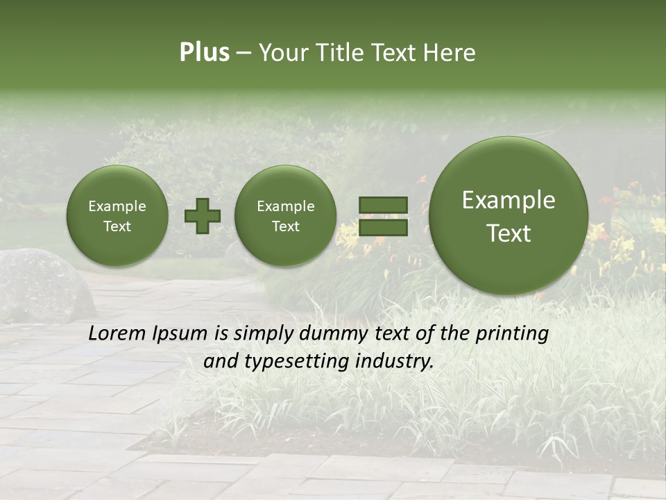 Garden Parkland Grass PowerPoint Template