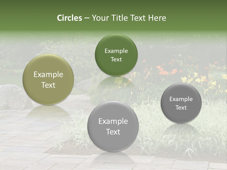 Garden Parkland Grass PowerPoint Template