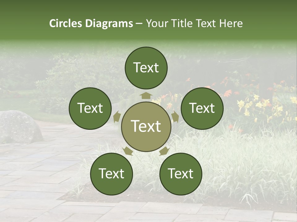 Garden Parkland Grass PowerPoint Template
