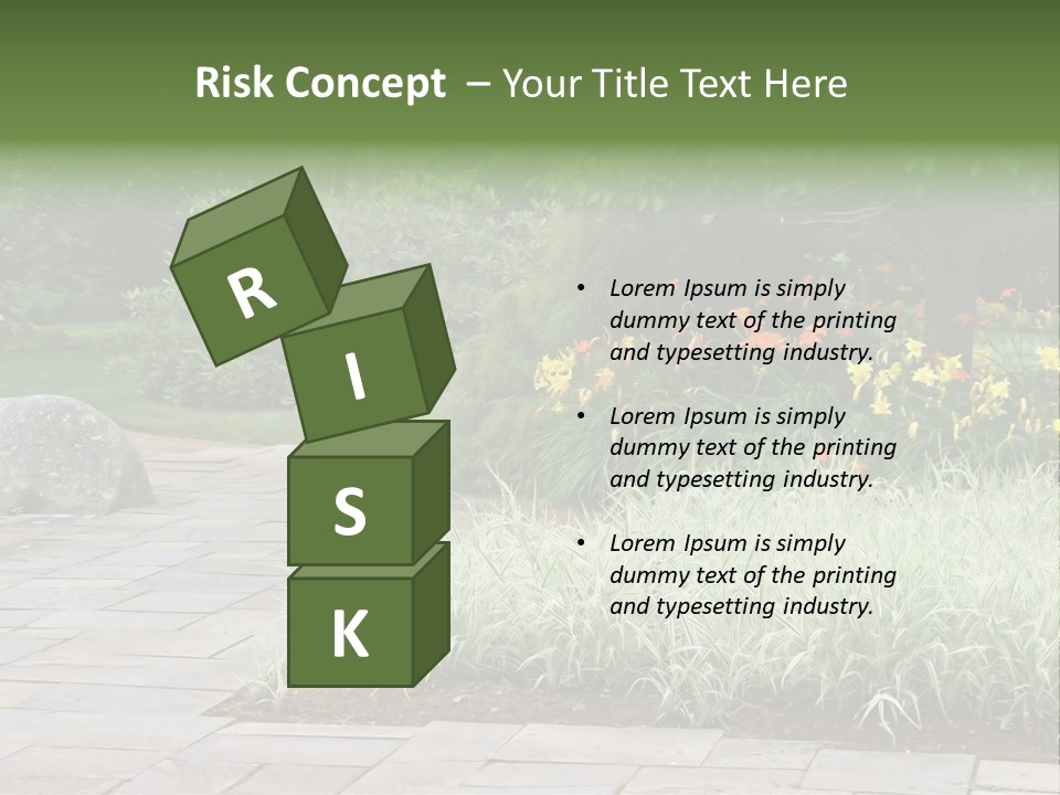 Garden Parkland Grass PowerPoint Template