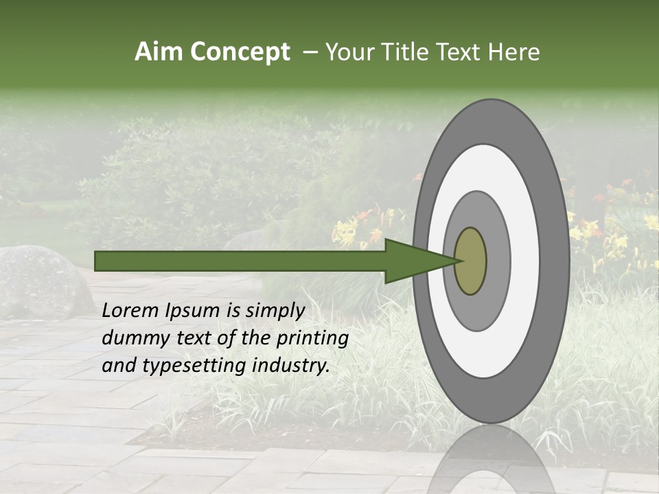 Garden Parkland Grass PowerPoint Template