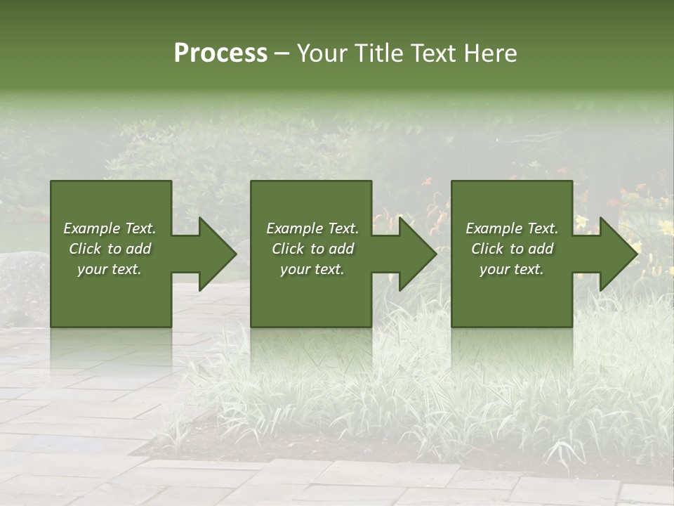 Garden Parkland Grass PowerPoint Template