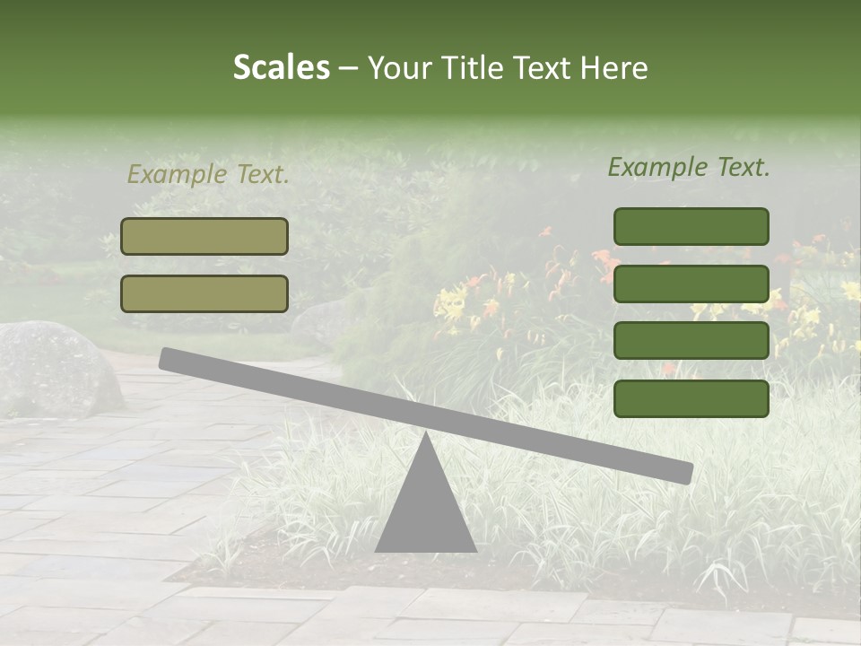 Garden Parkland Grass PowerPoint Template