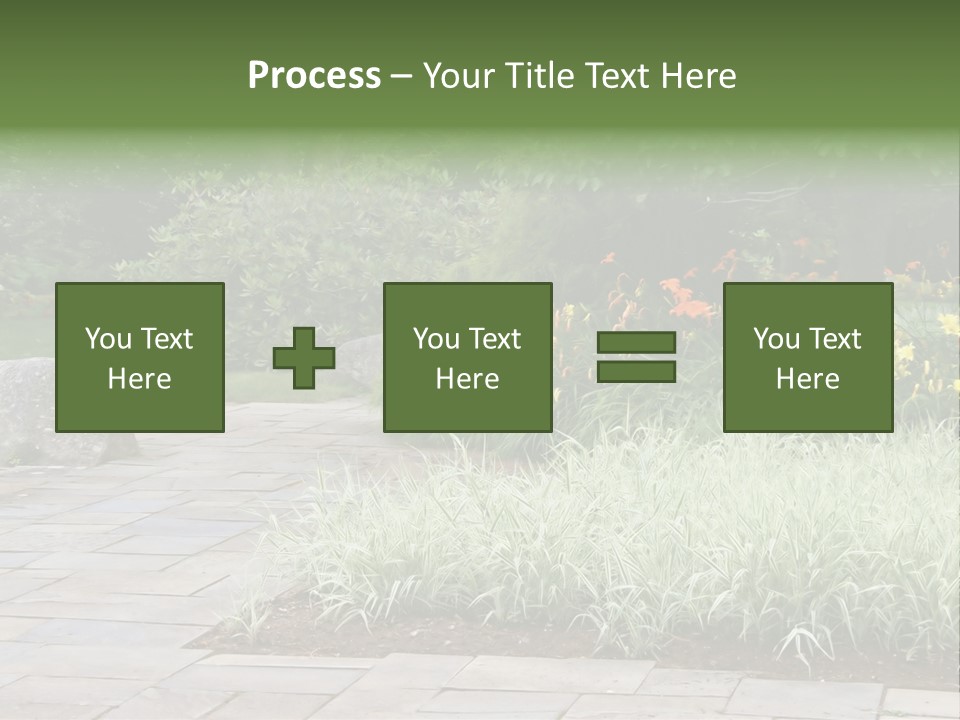 Garden Parkland Grass PowerPoint Template